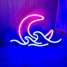1pc Illuminated LED Light Box, Black LED Letter Light Box For Home Theatre, DIY Word Combination, Family Activities, Home Decor Lighting, Alien/Rabbit Neon Light For Girl Bedroom - White - View 56