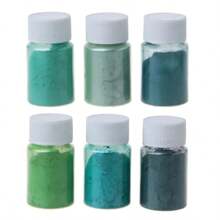 Dofuny 10g/Bottle 6Colors Pearlescent Natural Mica Mineral Powder Soap Candle Epoxy Resin Dye Pearl Pigment DIY Jewelry Crafts Making Supplies