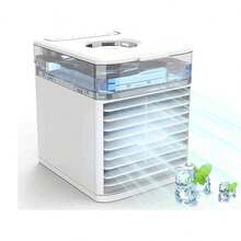 Mini Enfriador De Aire Portátil Ventilador De Mesa USB - Gris - Ver 5