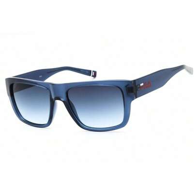 Mens Square Blue Sunglasses With Blue Lens  SFI281 06G5