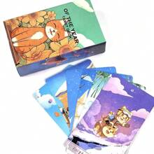 Mazo de Tarot con arte fantasía de gatos y naturaleza - Diseñado para la exploración espiritual y la relajación del fin de semana