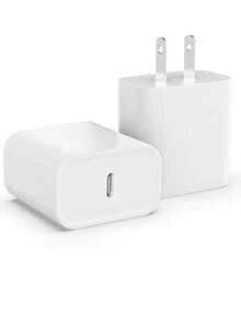 USB-C 20W PD 快充适配器，配备 3.3 英尺/6.6 英尺 USB-C 转 Lightning 数据线，兼容 - 美規A型插(110-127V) - 查看 2