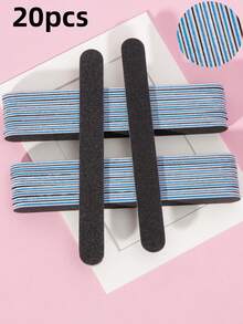 5/10/20/25pcs Set Natural Nail Files - 100/180 Grit Sandpaper Nail Files, Professional Nail Files And Buffing Blocks Set - Professional Gel Nail Files, Black Nail Buffers Nail File Set - Multicolor - View 15