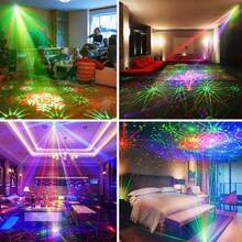 Luz de escenario ovalada MSLITELY con control remoto - Alimentada por USB, acabado de ABS con efecto de óxido, para uso en interiores, excelente para fiestas y eventos, decoraciones de fiesta - Negro - Ver 6