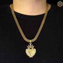 Old Coin Chain | Influencer Model With Differentiated Pendants - Nino Colgante Jesús es el Dueño del Lugar - Ver 1