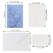 10 Stück/Packung Hochzeitseinladungen (mit Umschlägen und 2 leeren Innenkarten), Laser-geschnittene Verlobungskarte, elegante Premium-Geschäftsgrußkarten für Ferien, Geburtstag, Weihnachten