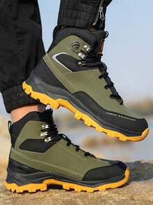 Dian Sen 1双男女通用钢头安全靴，高帮运动安全鞋，耐用工作靴，钢头训练安全鞋，防刺穿、防压、减震鞋底，适合所有季节