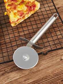 1 件不锈钢披萨切刀滚轮，不锈钢披萨铲，不锈钢厨房工具，适用于披萨、华夫饼、面团烘焙、甜点、提拉米苏、干三明治
