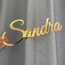 1 pezzo di decorazione da parete in lettere personalizzabili in acrilico - personalizzabile con il tuo testo, scegli tra specchio/acrilico/materiali in legno, 3 opzioni, design tagliato al laser di alta qualità, ideale per decorazioni di matrimoni, decorazioni per la casa, decorazioni per feste, decorazioni per uffici, decorazioni per bar, decorazioni per club, studi, camerini, ottimo regalo per famiglia e amici