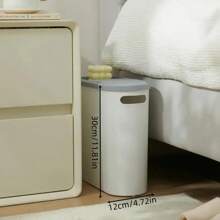 Pattumiera da bagno con coperchio, di grande capacità - design salvaspazio, bidone della spazzatura essenziale per la casa, regalo decorativo per Natale/Ognissanti, forniture per il bagno per il ritorno a scuola