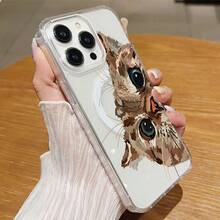 Cute Tabby Cat Peeking Playfully Upside Down  Magnet Phone Case Element-Design Phone Case,Suitable For Men And Women. Simple And Unique Phone Case. Stylish Phone Case For IPhone 16PROMAX 15PROMAX 14PROAMX 13PROMAX 12PROMAX 11PROMAX XS XR X 7 8 Plus Pro Max Mini. Best Gift For Friends, Family And Friends, With Anti-Drop Protection - Trong sáng - Xem 5