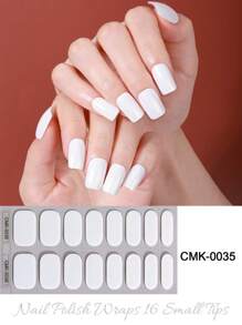 Semi Cured Gel Nail Strips , Purple, 16 Pcs Gel Nail Wraps, Stickers, UV Light Required, Salon Quality, Long Lasting,New French Gel Nail Stickers, No Uv Waterproof Nail Oil Film, Cross-Border No-Light Nail Stickers