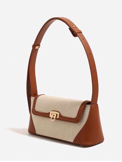 2025 New French Fashion Retro Simple Baguette Bag, Ideal For Mature Women, Suitable For Dating, Shopping, Work & Daily Matching