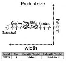 Personalizowana metalowa dekoracja ścienna z motocyklistą, spersonalizowany logo motocykla, wielokrotnego użytku dekoracyjna metalowa dekoracja ścienna w stylu artystycznym, odpowiednia na werandę i podwórko, personalizowana sylwetka motocyklisty, do domu i na prezent, urodziny, ukończenie szkoły, wielofunkcyjna, ozdobna, wielokrotnego użytku, wykwintna, stylowa, wysokiej jakości, kolorowa, nowoczesna, niestandardowa, spersonalizowana, unikatowa, herbaciarnia, dom, ogród, biuro, spersonalizowane rękodzieło - Wielokolorowe - Zobacz 24