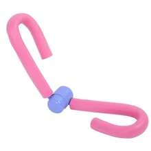 1 aparat de antrenament pentru picioare TPE, aparat portabil de întărire a picioarelor pentru sala de sport de acasă, dispozitiv de exerciții pentru mușchii planșeului pelvin, neîncărcat, potrivire universală, roz - utilizare zilnică de 10 minute pentru picioare și fese frumoase