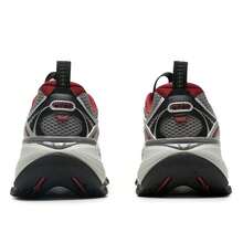 XTEP Zapatos casuales para hombre, Basque 2.0 zapatos deportivos ligeros y transpirables para uso diario al aire libre, 875219320012 plata/gris fantasma/rojo equipo. - Plata/Gris fantasma/Rojo equipo - Ver 5