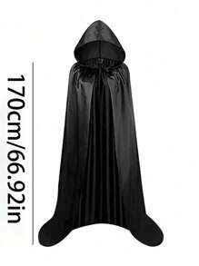 130cm/150cm/170cm Halloween Umhang für Erwachsene, farbiger Stoff Todeumhang, Zauberer Dämon Umhang, mittelalterlicher Zauberer Robe, Sensenmann Umhang, Nachtclub Bar Kostümzubehör, Festival Kostümzubehör