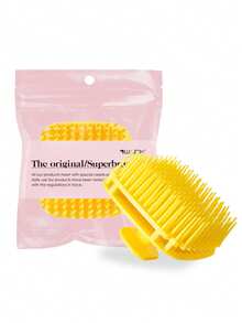 WANMEI 1 perie pătrată de păr, perie exfoliantă pentru scalp, perie de curățare a mătreții, masaj flexibil pentru scalp, potrivit pentru casă, birou, călătorii, animale de companie, cămine, înapoi la școală, curățitor și exfoliant pentru scalp din silicon pentru îndepărtarea mătreții și promovarea creșterii părului, utilizare umedă și uscată, perie de șampon unisex. - Multicolor - Vizualizare 18