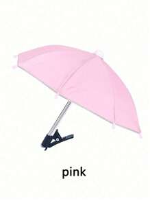1 szt. Zacisk na telefon, parasol, wodoodporny parasol przeciwsłoneczny na zewnątrz z uchwytem na telefon, mini parasol anty-UV na lekki deszcz, uniwersalna osłona przeciwsłoneczna na telefon, zewnętrzna osłona przeciwsłoneczna na telefon z powłoką antyodblaskową, niezbędne w podróży artykuły do ćwiczeń, artykuły szkolne, wakacje, kemping, niezbędne na wakacje, akcesoria wakacyjne