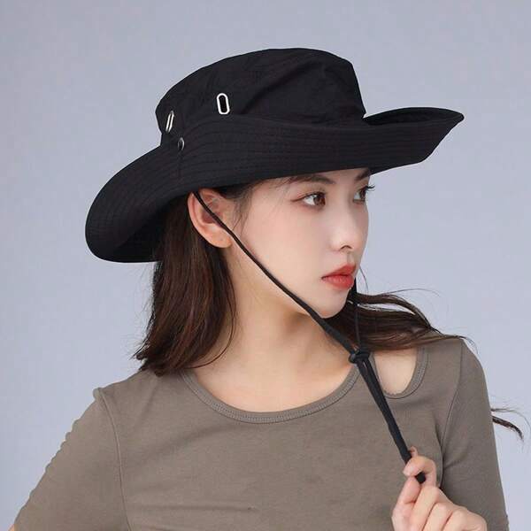 Chapeau de seau de cowboy occidental, ombrage solaire d'été, imperméable, protection UV, convient aux hommes et aux femmes, activités de plein air