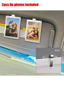 1 pezzo di molletta parasole per foto in acrilico, molletta parasole magnetica, decorazione auto, regalo di coppia, regalo di San Valentino, portafoto
