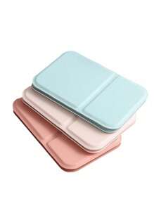 1Pc Portable Makeup Mirror, Solid Color, Simple, Portable, Foldable, Cute Pocket Mirror Best Gifts Birthday Graduation