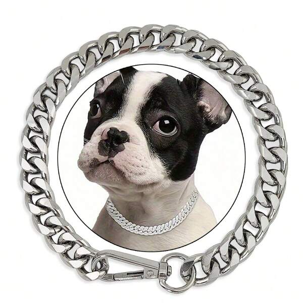 Hundehalsband O-kette, Legierungshalskette Im Punk-stil Für Haustiere (hunde Und Katzen), Modisches Haustierzubehör