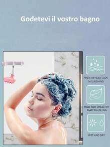 1pc Cute Candy Color Soft Silicone Shampoo Massage Brush, Scalp Massager Shower Hair Brush, Head Massage Device For Stress Relief, Hair Growth Stimulation, Dandruff & Exfoliation, Dual Use For Wet Or Dry, Gentle On Scalp, Suitable For Men And Women,Hair Clips,Hair Accessories, Back To School Supplies