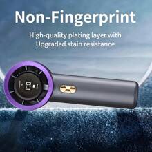 Digital Display Rechargeable Handheld Fan - 3000mAh 5-Speed Quiet Powerful Portable, Type-C Rechargeable, Lightweight Suitable For Outdoor, Home, Travel - Ideal Gift For Cooling Anywhere, Portable Rechargeable Fan, Durable Plastic Body