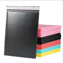 10pcs Black High Capacity Protective Bubble Wrap Bags School Supplies,Back To School