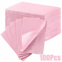 200/125/100/50/20/10pcs Pack Dental Bibs - Tattoo Tablecloth Bibs Tattoo Piercing Dental Bibs Patient Bibs Tattoo Tray Covers 3-Ply Dental Bibs