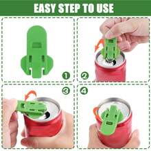 12pcs Beverage Can Opener, Colorful Beverage Can Protector Sleeves Suitable For Soda, Beer, Cola, Prevent Insects, Bees, Dust At Parties, Barbecues, Beaches - Multicolor - View 10