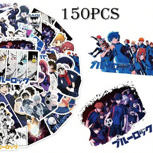 bandai 150 Blue Prison Stickers, Anime Cartoon Graffiti Stickers, Laptop Stickers, Guitar Stickers, Cool Decorative Stickers, Creative Stickers For DIY Phone Case Decoration Gifts, Waterproof, Suitable For Blue Prison Fans And Anime Enthusiasts, DIY, Phone Cases, Laptops, Water Bottles, Suitcases, Birthday Gifts, Reward Stickers