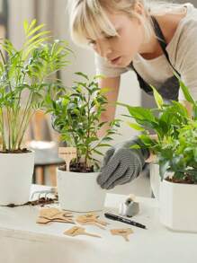 Etiquetas de plantas, marcadores de plantas de jardín, etiquetas de plantas de tipo T de madera, letreros de jardín para plantas de exterior y macetas