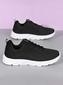 Men's Running Sneakers, Thick Sole, Ultra-Light, Comfortable Soft Bottom Shock Absorbing Casual Shoes, Plus Size Work Shoes, Mesh Fabric ,Gym