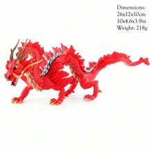 Modelos de dinossauros grandes, Tiranossauro Rex de 33 cm e Mosassauro de 38 cm com mandíbula móvel, figura de gorila King Kong Battle Roar de 19 cm, mascote dragão chinês Loong de 25 cm, conjunto de 8 dinossauros fofos - bonecos de ação de dinossauro realistas pintados à mão - Multicolorido - Ver 17