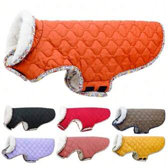 Metglad Warm Winter Dog Coat, Cold Weather Pet Jacket, Cold Weather Dog Coat, Dog Snow Suit, Dog Outdoor Padded Coat For Large | Medium And Small Dogs