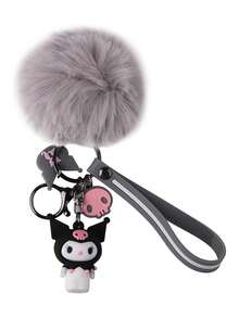 Sanrio حلقة مفاتيح مصنوعة من الحشو الناعم بشكل ساتيريو هيلو كيتي، حلقة مفاتيح جذابة، حلقة مفاتيح من سلسلة سيارات التصادم، حلقة مفاتيح من سلسلة طائرات كيوت، قلادة كورومي للحقيبة الظهر، تميمة دمية سينامورول للحقيبة، قلادة أنمي بوبوم بورين الأنيقة، هدية صغيرة كيوت، قلادة أنمي عصرية، مناسبة لمفاتيح السيارة وتميمات الحقائب المختلفة، هدية رائعة للعائلة والأصدقاء