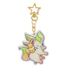 pocket monsters 宝可梦主题亚克力钥匙扣吊坠：多种造型的伊布，设计为拥抱伊布形象吊坠，完美搭配背包配饰。学校背包、汽车配饰、可爱哥特风、Y2K 圣诞礼物创意、包袋配饰、带身份证夹的挂绳、汽车配饰、包袋挂饰 - SS0369 - 查看 13