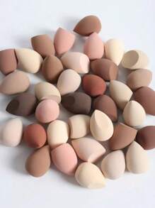 6pcs Makeup Sponge, Random Shape, Suitable For All Skin Types, Latex-Free Multi-Purpose Makeup Sponge For Liquids, Creams And Powders, No Stripes, Smooth Make-Up Applications, Simple And Beautiful, Easy To Carry.