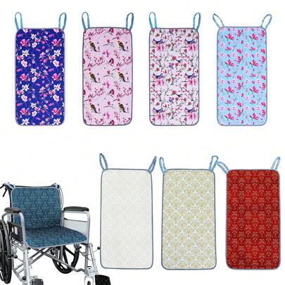 1pc Wheelchair Seat Cushion, Adult Waterproof Absorbent Anti-Slip Breathable Pad, Machine Washable, Foldable & Portable. Suitable For Wheelchair, Seats, Chairs. Unisex, Suitable For Holiday Gift