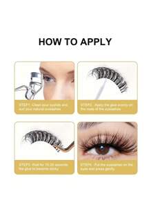 Asiteo 1pc 5ml Adhesive Eyelash Glue, Transparent Waterproof, Strong Hold For Salon And Home Use, Suitable For False Lashes, Individual & Cluster Lashes