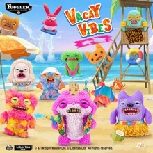 ZURU ZURU Fuggler Vacay Vibes, Monstruo feo y gracioso, Peluche de 9 pulgadas, Coleccionable, Juguete (Greedy Grinner)