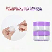 1 件/7 件旅行瓶容器、可再填充瓶套装（带洗漱包）、空液体容器、防漏液体分配瓶、随身携带化妆包、面霜罐、旅行必需品、飞机旅行配件、旅行瓶套装、防漏便携式洗漱用品容器套装、透明 PP 航空尺寸化妆品容器（用于乳液、洗发水、面霜、肥皂，带便携包）、喷雾瓶、圣诞礼物、女士礼物、旅行必需品