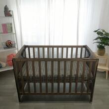 Pack N Play Mosquito Net With Luminous Zippers – Adaptable Premium Quality Mosquito Net For Playpen, Bassinet, Travel Crib – Portable Mosquito Net For Baby, Drawstring Base