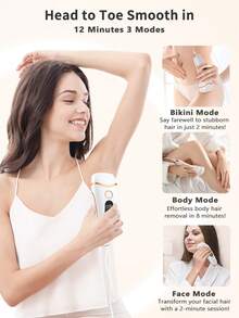 ZKMAGIC 3-in-1-IPL-Haarentfernung für zu Hause, 9 Stufen und 999.900 Blitze, dauerhafte Haarentfernung,Haarentfernungslaser für Frauen und Männer, IPL-Haarentfernung, schmerzlose Haarentfernung im Gesicht, am Körper, im Bikini und am ganzen Körper