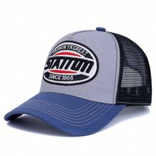 JZML 1pc Men's Letter Embroidered Truck Driver Cap