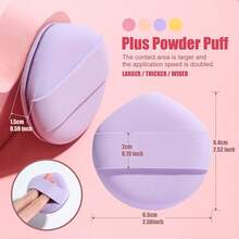 Esponja de Base, Esponja Blender para Líquido, Crema y Polvo, Paquete de 4 Esponjas de Maquillaje Multicolores - Macarrón - Ver 3