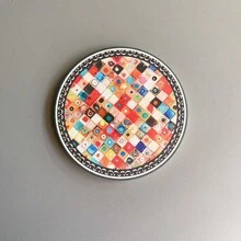 Ceramic Coaster Anti-Slip Heat Insulation Absorbent Soft Cork Ceramic Mosaic Tea Cup Mat