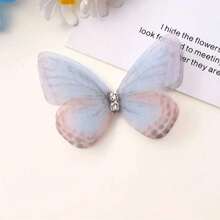 50 Stück Mini Stoff Schmetterlinge, 3D realistische pastellfarbene Schmetterling Dekorationen, geeignet für DIY Handwerke, DIY Handarbeit, Nail Art, Fotografie Requisiten, Stirnbänder, Haarklammern, Bouquetdekoration, Schmuckherstellung, Heimdekoration, Partydekoration, Hochzeit, Ostern, Erntedank, Garten, beste Geschenkwahl